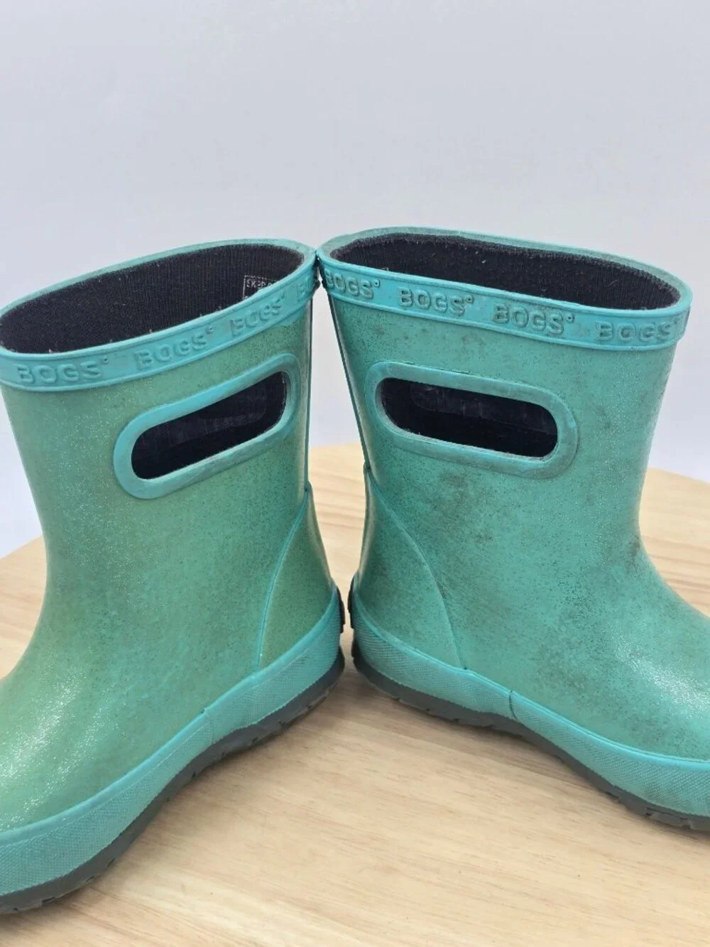 Bogs Skipper Glitter Rainboot Toddler Girls sz 6